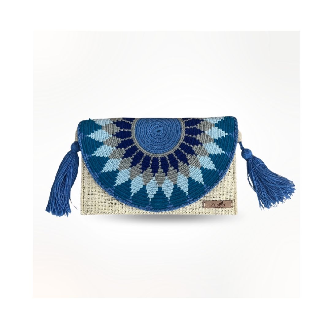 Clutch Bandolera Artesanal Boho Maya - Imagen 2