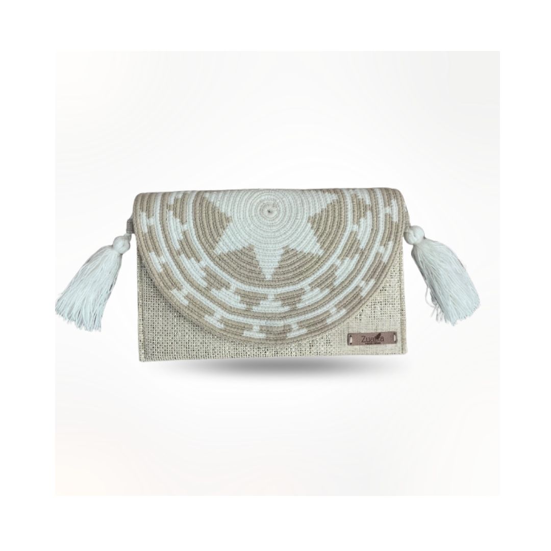 Clutch Bandolera Artesanal Boho Maya - Imagen 3